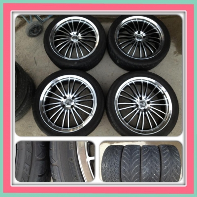 ขายแม็กซ์มือ2 Lenso. Project D SC1ขอบ17 กว้าง 7 + ยางปี11 ราคา 12,500 บาทถูก