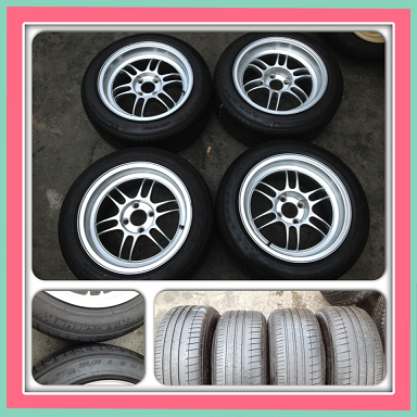 ขายแม็กซ์มือ2 RPF 1 ขอบ15 กว้าง 8 + ยางปี10 ราคา 12,500 บาทถูก