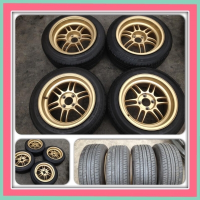 ขายแม็กซ์มือ2 RPF 1 ขอบ15 กว้าง 8 + ยางปี10 ราคา 11,900 บาทถูก