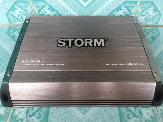 แอมป์คลาสดี4ch STORM มือสองสภาพสวยมากเดิมๆใช้งานปกติ แรงๆ+เสียงดี ขับกลางแหลมอย่างละ8ดอกได้ ขาย 1950 บาทสนใจ0892425454 อยู่สระบุรีส่งได้
