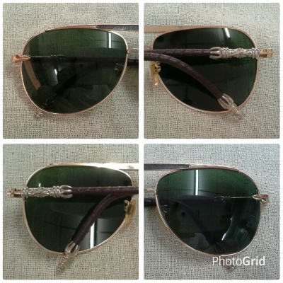 โคตรแว่นตาแฮนด์เมดโกลด์ฟิลด์แห่งสหัสวรรษใหม่  Original CHROME HEARTS handmade in Japan  22K
