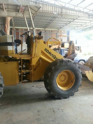 ขายตักล้อยาง KOMUTSU 510 สภาพพร้อมใช้งาน ต่อแขน ขยายบุ๊กกี่แล้ว
