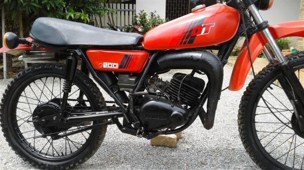 ขาย DT100 เครื่องดีคันสตาร์คันเกียร์โครงไม่เชื่อมเหมาะเอาไปปั้นต่อ