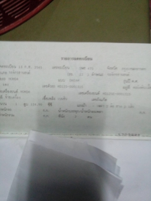 ขายฮอนด้าดรีม125พร้อมพ่วงข้าง ขายฮอนด้าดรีม125พร้อมพ่วงข้าง