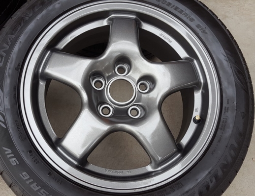 ขายล้อGTS R32 กว้าง6.5 ET40 ยางปี14  4 ล้อ