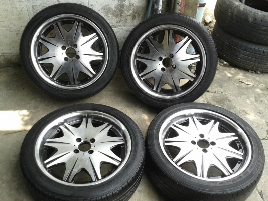 ขอบ17นิ้ว4รู100 พร้อมยาง ชุดนี้ ราคา 6500 บาท