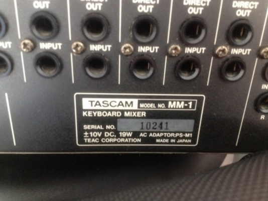 Tascam MM1 Keyboard/MIDI Mixerเก่าญี่ปุ่นสภาพดีใช้ไฟ10Vไม่มีหม้อเเปลงมา Tascam MM1 Keyboard/MIDI Mixerเก่าญี่ปุ่นสภาพดีใช้ไฟ10Vไม่มีหม้อเเปลงมา