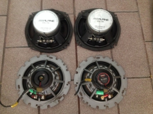 ลำโพง6นิ้ว2ทาง ALPINE กับ SONY เก่าญี่ปุ่นสภาพสวย คู่ละ