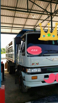 HINO FM3M มีระบบลากจูง 895,000 บาท เครื่องM10C-240 แรง 2 เพลา สโลว์กลาง หัวบาง ยางดี ค้สชีสวย แอร์มี