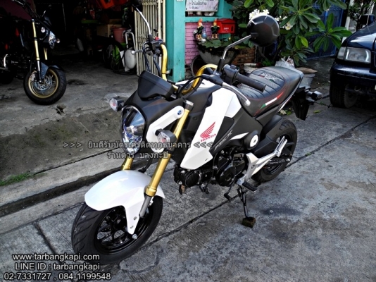 HONDA MSX สีขาว ไมล์ 4000โล ปี2016 ราคา 47,900 โอนให้ฟรีๆ