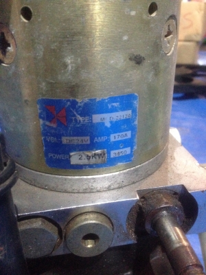 มอเตอร์ 1.2kw 12v , 2.7kw 24v