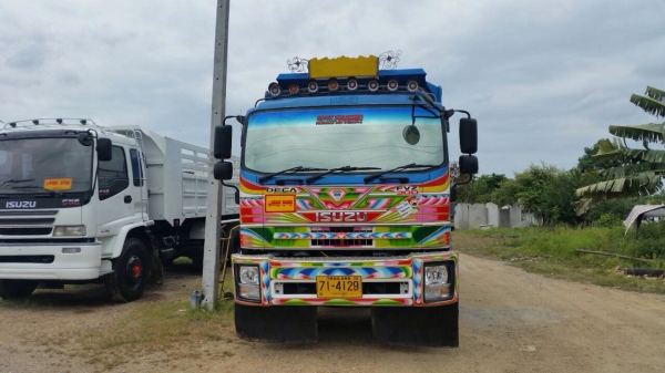 ขายรถพ่วงดัมพ์ ISUZU เครื่อง 300 แรง ปี 52 กระบะดัมพ์มิเนียม ลูก 3 เพลาแท้ ยางดี แชสซีสวย แอร์เย็น ทะเบียนพร้อม