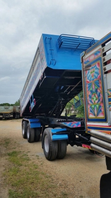 ขายรถพ่วงดัมพ์ ISUZU เครื่อง 300 แรง ปี 52 กระบะดัมพ์มิเนียม ลูก 3 เพลาแท้ ยางดี แชสซีสวย แอร์เย็น ทะเบียนพร้อม