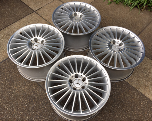 ล้อแท้ AMG Stlye 5 ขอบ18 สภาพสวย สีเดิม ไม่เคยซ่อม ราคาไม่แพง