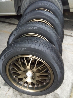 แม็กใหม่ ก้านวายแนว BBS ขอบ 15 พร้อมยางดันลอป