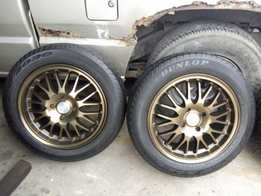 แม็กใหม่ ก้านวายแนว BBS ขอบ 15 พร้อมยางดันลอป