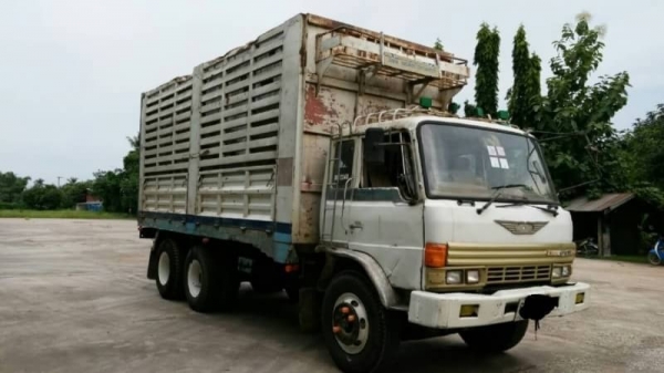 ขาย HINO F18 สองเพลาดั๊ม กระบะเหล็กคอกเกษตร