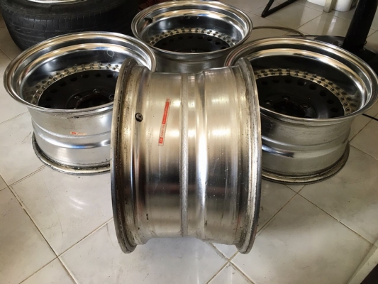 ขายล้อหยดน้ำ RAGUNA 2 ชิ้นแท้ ขอบ 16x9 ลบ38 6รูกระบะ ออฟลึก ประมูลญี่ปุ่น