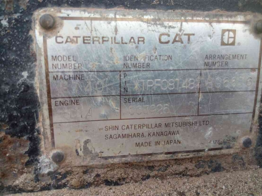 ขายแม็คโคร CAT E140 เครื่องปั๊มเดิมเอกสารชื้อขาย สนใจติดต่อ 0835601591 หรือ 0903494058