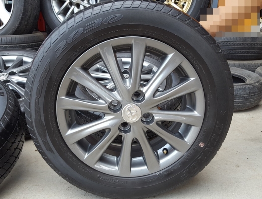 ขายล้อ TOYOTA VIOS12ก้าน(สีกัล) ยางปี 14  4 ล้อ