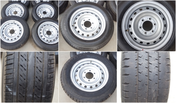 ล้อกะทะ16 6รู ยาง215/65/16   4 ล้อ