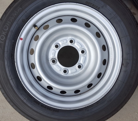 ล้อกะทะ16 6รู ยาง205/65/16  4 ล้อ