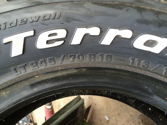 Bf goodrich all 245-70-16 วิ่งไม่ถึง 1000 กม