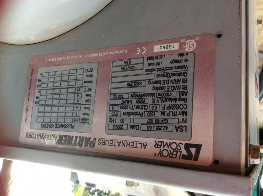 ขายเครื่องปั่นไฟ 17KVAไดร์บัสเลส 3 เฟส meccalte ไม่เคยใช้งานในไทย