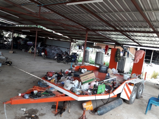 เทเลอร์ขึ้นรถเกี่ยวdc95 ขนาด2.40x4.70ม.