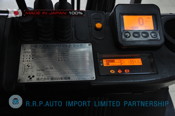 รถโฟล์คลิฟท์พร้อมขาย TOYOTA รุ่น  8FGL15-30983