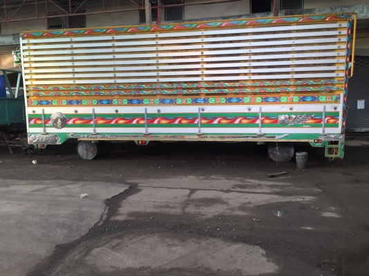 กระบะคอกมีเนียม สวยมาก ยาว7.10สุง2.5กว้าง2.55 ม.คัสซี87ซม.