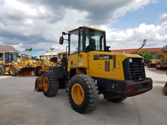มาใหม่ !! ขายรถตักล้อยาง WA100-5 ยี่ห้อ KOMATSU นำเข้าจากญี่ปุ่นแท้ 100\% สภาพสวย ไม่เคยใช้งานในไทย