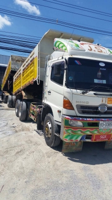 ขายรถพ่วงดัมพ์ Hino 500 เครื่อง 344 แรง ปี 54 กระบะดัมพ์อู่ซีทีทรัค ลูก 3 เพลาแท้ ยาง 80\% รถพร้อมใช้งาน