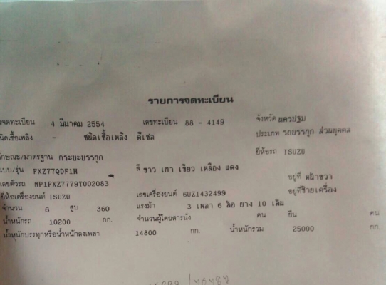 ขายรถพ่วงดัมพ์ ISUZU เครื่อง 360 แรง ปี 54 กระบะดัมพ์มิเนียมอู่ซุ่นชัย ลูก 3 เพลาแท้ ยางดี ทะเบียนพร้อม