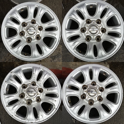 แม็ก Nissan Frontier ขอบ 15 กว้าง 6.5 นิ้ว et30 /แม็ก Isuzu Dragon eye ขอบ 15 กว้าง 6 นิ้ว et20