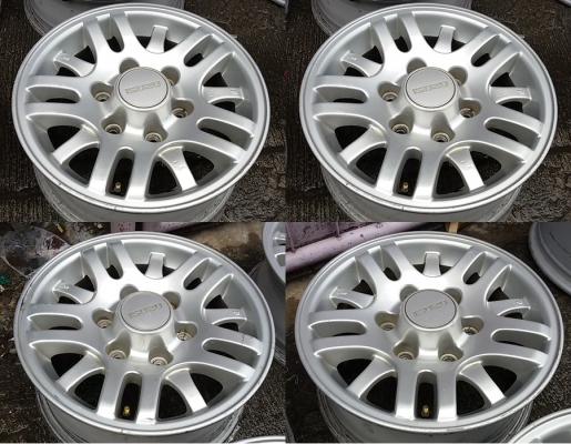 แม็ก Nissan Frontier ขอบ 15 กว้าง 6.5 นิ้ว et30 /แม็ก Isuzu Dragon eye ขอบ 15 กว้าง 6 นิ้ว et20