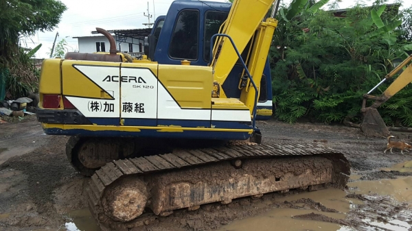 ขายรถแบ็คโฮ sk 120 ไฟฟ้าครบ ใบซื้อขาย