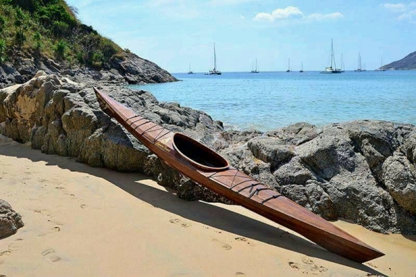 เรือ คายัค ไม้ woodden sea kayak เรือ คายัค ไม้ woodden sea kayak