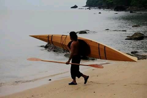 เรือ คายัค ไม้ woodden sea kayak เรือ คายัค ไม้ woodden sea kayak