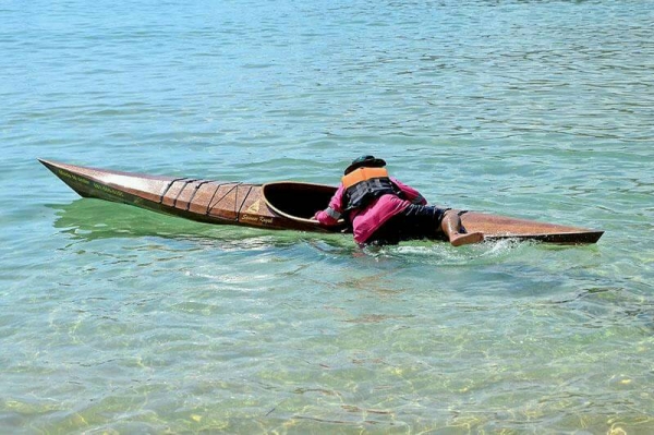 เรือ คายัค ไม้ woodden sea kayak เรือ คายัค ไม้ woodden sea kayak