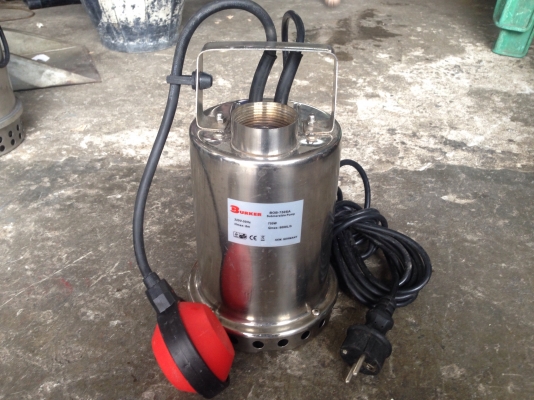 ขายไดโว่ดูดน้ำโครงสร้างสแตนเลส Burker 1HP. 220V ไฟบ้าน มีสวิย์ลูกลอยในตัว ของใหม่ ไม่เคยใช้งานครับ