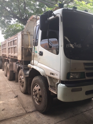 รถพ่วง ISUZU DECA 270 แรงม้า Euro2 ปี 47 เครื่องดำ กระบะเหล็กดั้ม ราคา 1.60 ต่อรอง