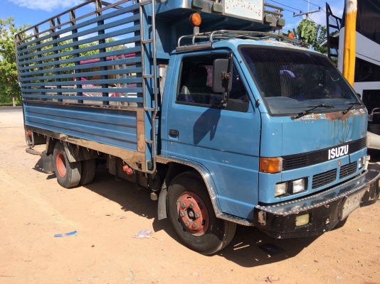 Isuzu NPR59LU 115แรง ห้างแท้ปี35 เกียรสั้นหัวยกได้ Fหลัง กะบะสแตนเลส เล่มพร้อมโอน
