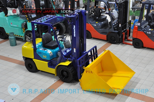 ขายรถโฟล์คลิฟท์มือสอง KOMATSU FG30HT12-520568 ราคา 395,000 บาท นำเข้าจากประเทศญี่ปุ่น 100\% ไม่เคยใช้งานในไทย