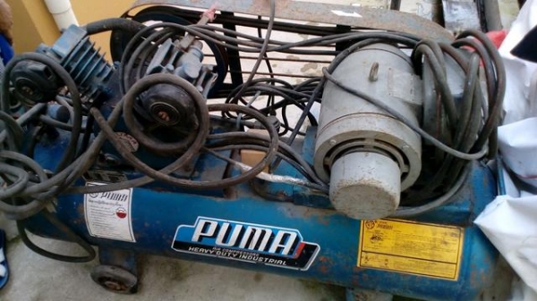 ปั๊มลมขนาดใหญ่ puma เครื่องพร้อมใช้