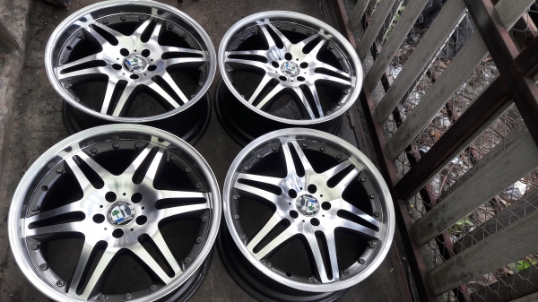 ฝากขายแม็กบราบัส Block 6 ขอบ19เดิมๆรู112 ใส่ BENZ AUDI