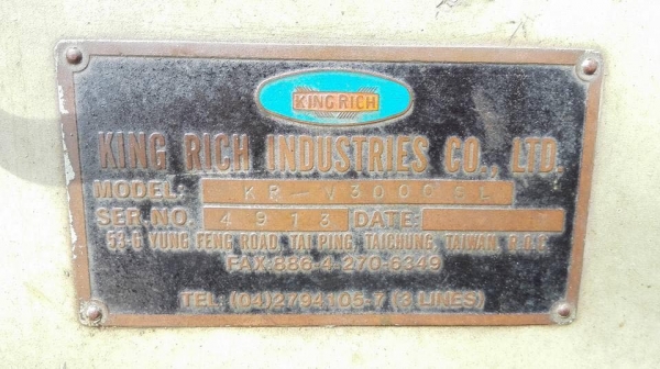 Milling มิลลิ่งใต้หวัน M4 KING RICH ฟีดออโต้ ซ้าย/ขวา ไฟ 380V พร้อมใช้