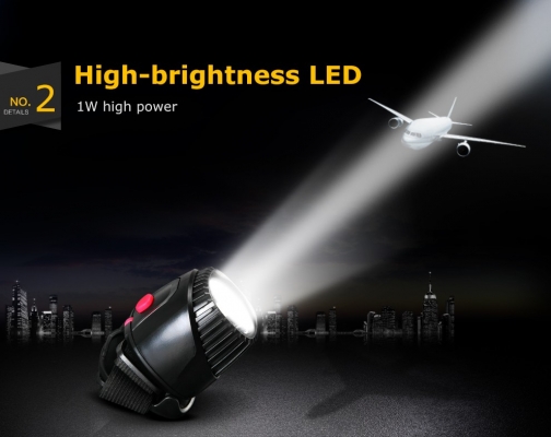 ไฟฉายคาดหัว 2 โหมด YAGE LED 1W แบต 1000mAh ชาร์จไฟบ้าน