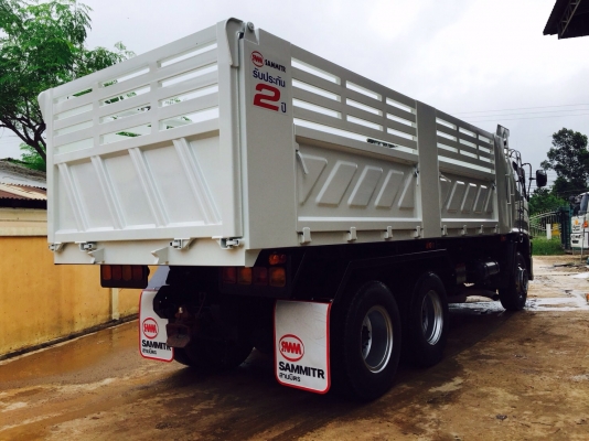 ขายรถสิบล้อดัมพ์ HINO เครื่อง 344 แรง สค.ปี 56 รุ่น 50 ปีทอง ท่อไอเสียตัวS กระบะดัมพ์สามมิตรต่อใหม่ทั้งลูก เครื่องดี ยางใหม่ ภายในสวย มีระบบลากพ่วง พร้อมใช้งานสุดๆ