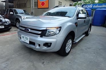 Ford Ranger 2.2open cab สีเทา ปี 2014
